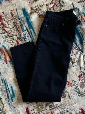 PAIGE Black Skinny Jeans Size 31 Classic Stretch Denim